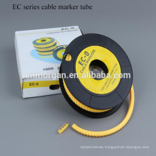 Flat heat shrinkable EC type Cable marker tube ,cable sleeve with customized color